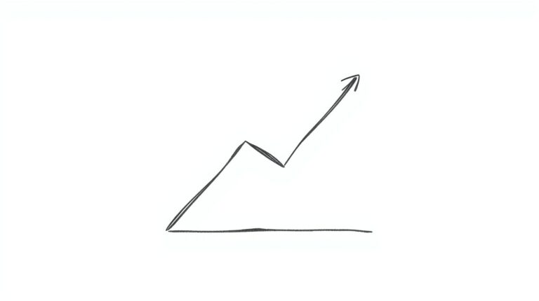 do a sketch about financial goals. No text on sketch, black and white and minimalistic. One object only